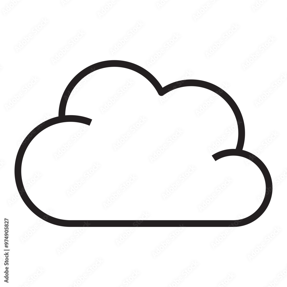 Cloud line icon