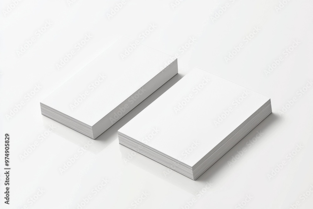 Business Card Mockup on Isolated Background created with Generative AI Business Card Mockup on Isolated Background created with Generative AI