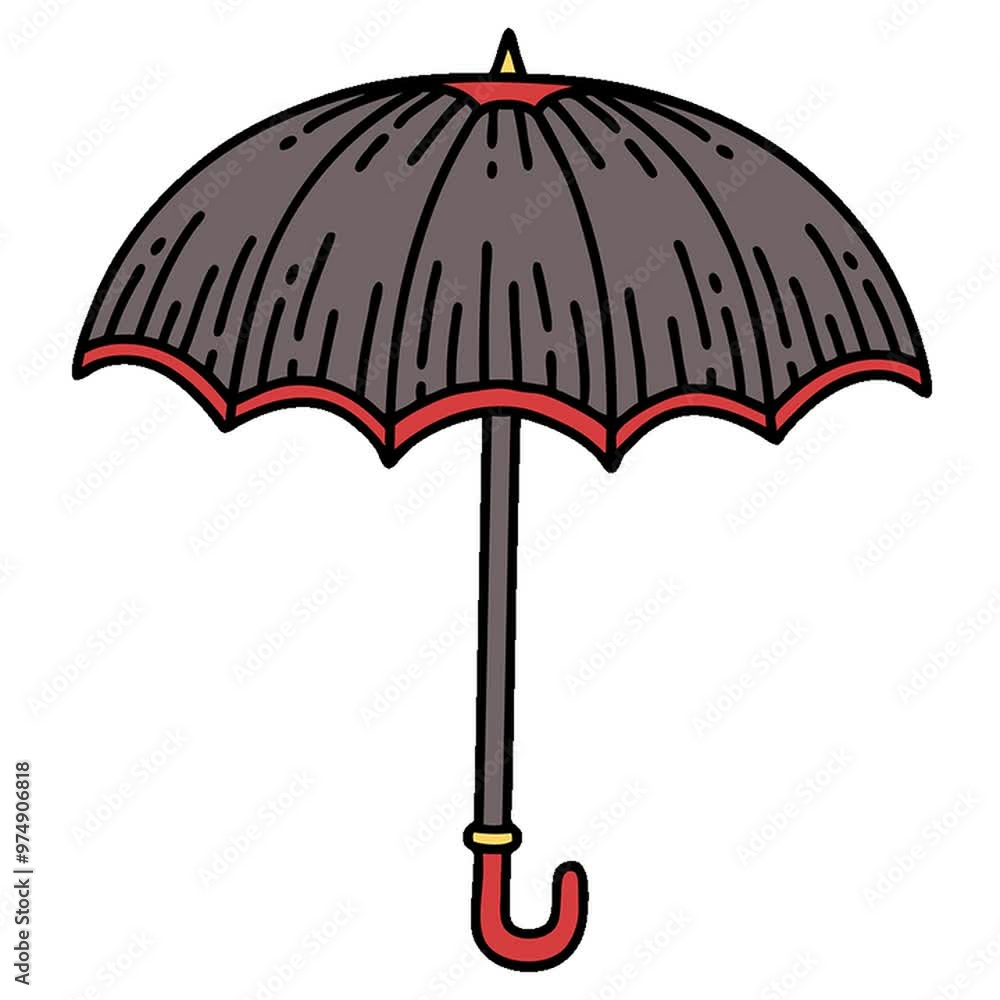 tattoo in traditional style of an umbrella