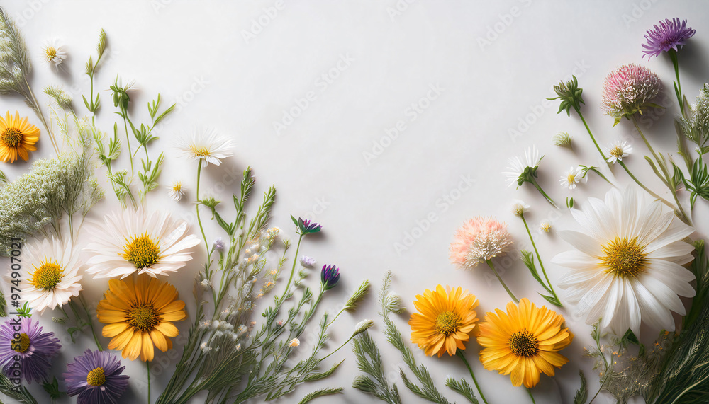 Fototapeta premium Wildflower Garden Backdrop for a Mother’s Day Event