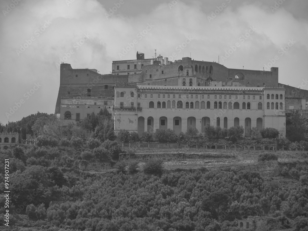 Fototapeta premium Neapel am Mittelmeer in Italien