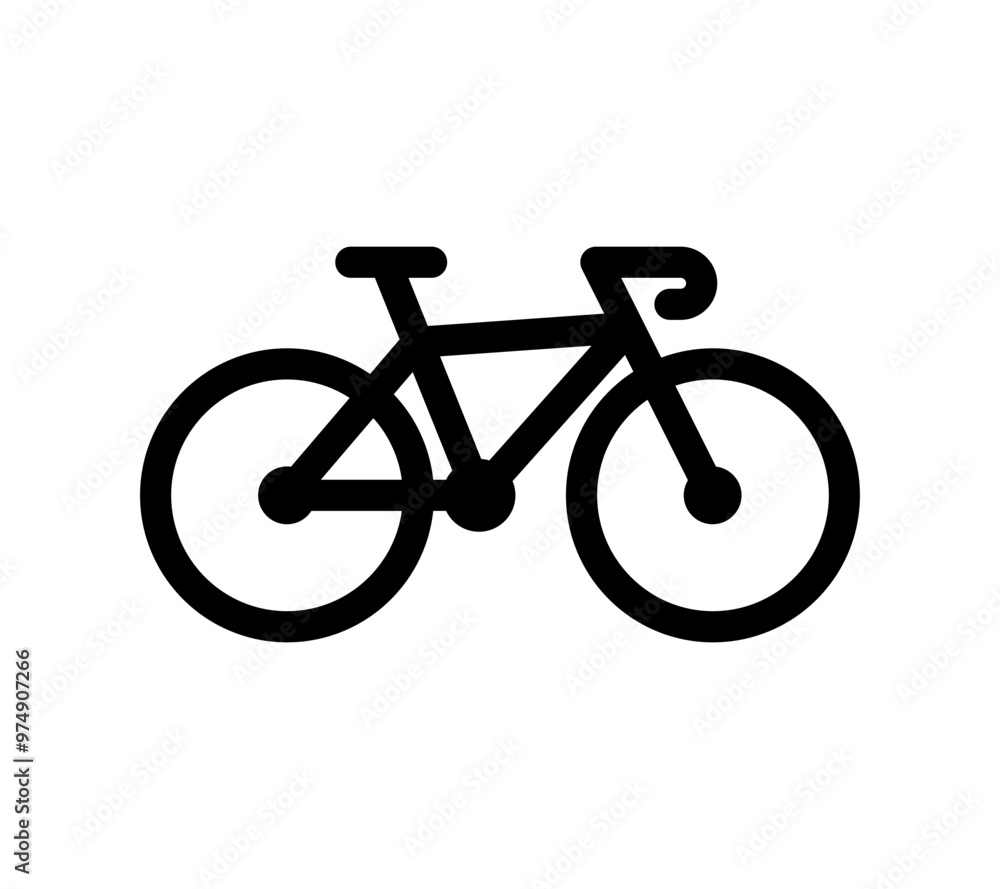 Vector bicycle icon. High quality black line icon, simple illustration. Vector bicycle icon. High quality black line icon, simple illustration.