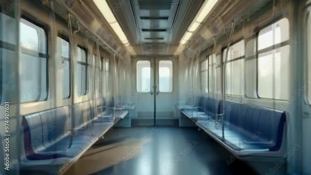 subway train in motion subway train in motion
