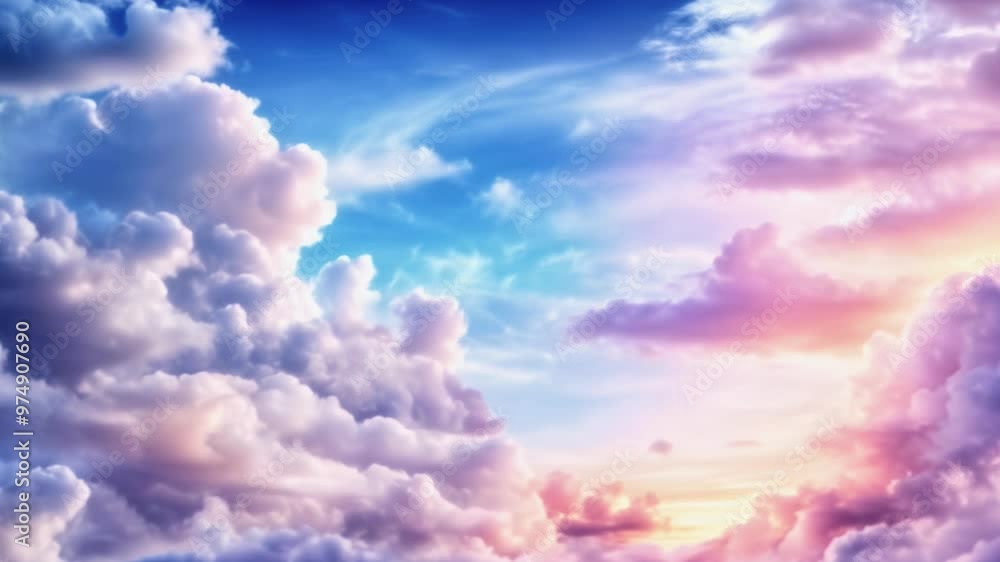 Beautiful sunrise over colorful clouds creating a stunning morning landscape Beautiful sunrise over colorful clouds creating a stunning morning landscape