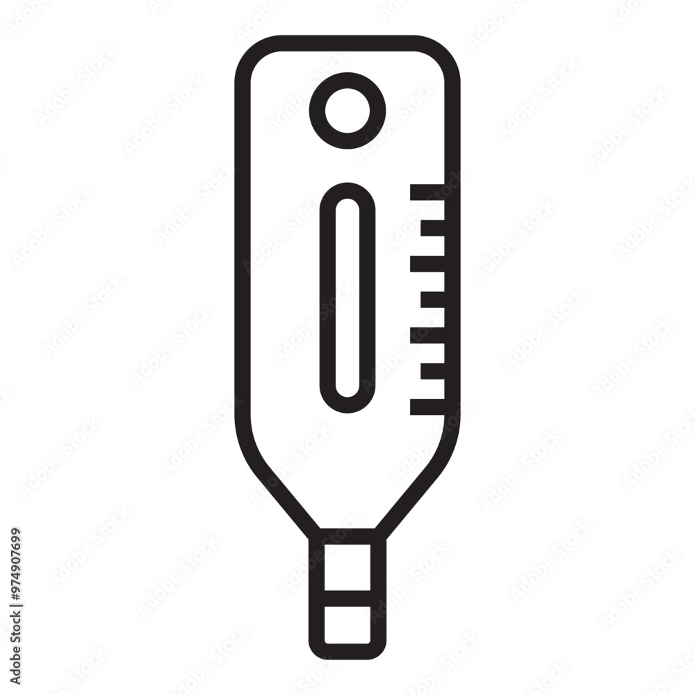 Thermometer line icon Thermometer line icon