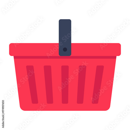 A creative design icon of shopping basket