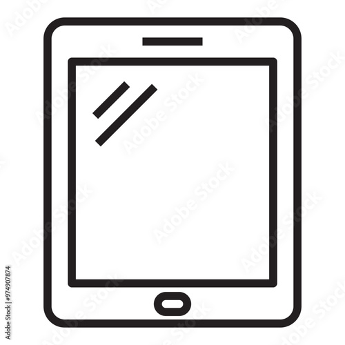 Tablet line icon