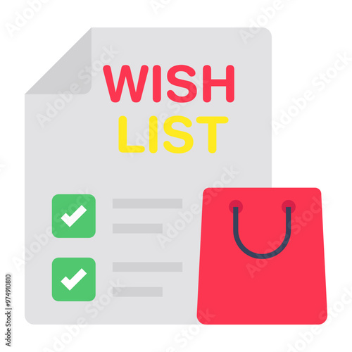 Perfect design icon of wishlist 
