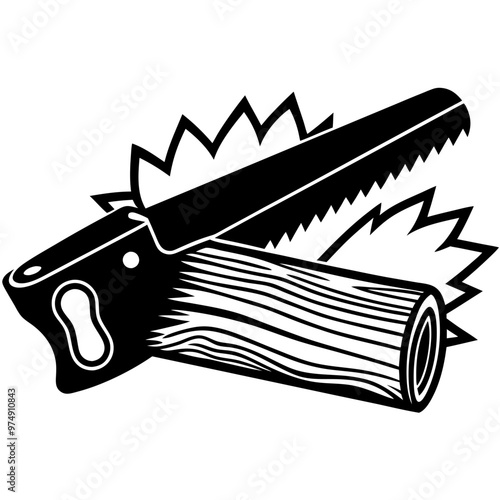 Saws vector on white background