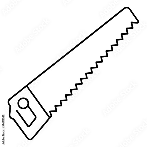 Saws vector on white background