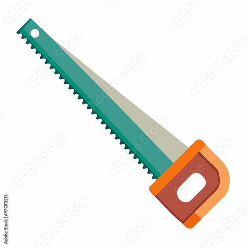 Saws vector on white background
