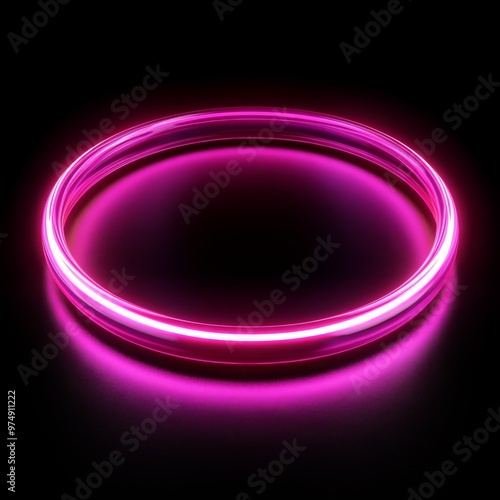 Stock purple neon ring 