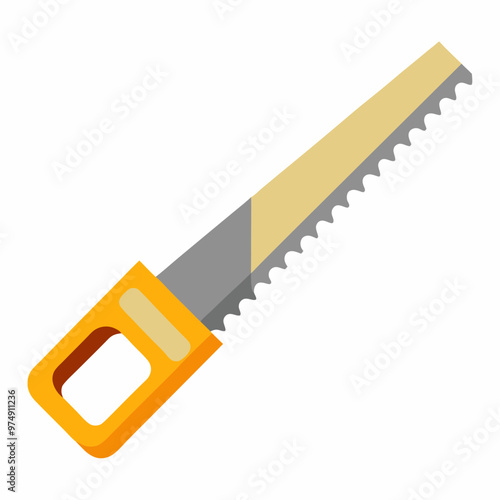 Saws vector on white background