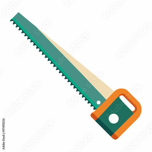 Saws vector on white background