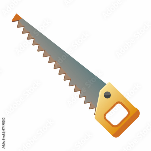 Saws vector on white background