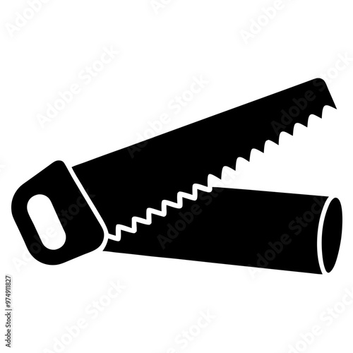 Saws vector on white background