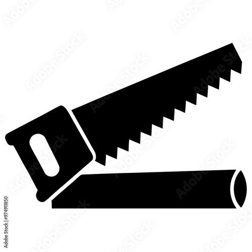 Saws vector on white background