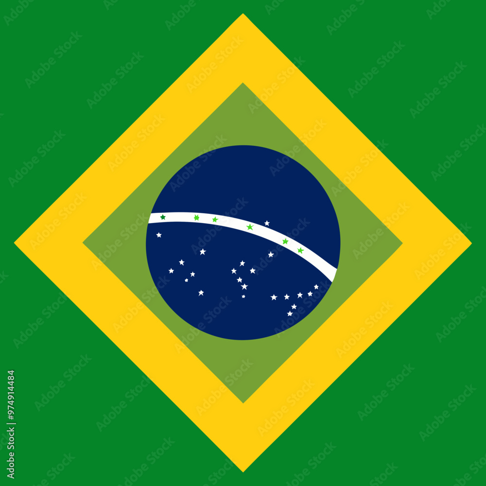 Obraz premium brasil flag