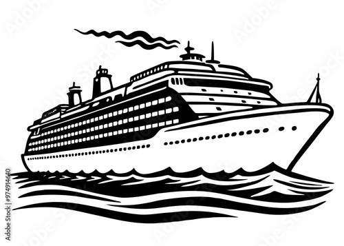 ship vector illustration