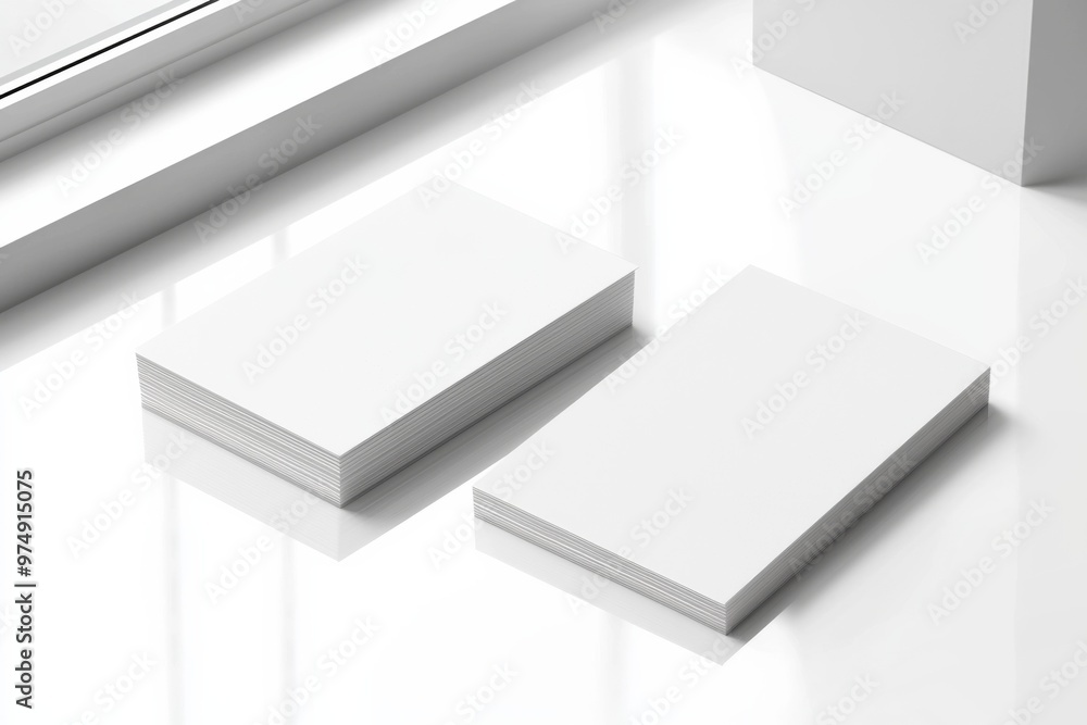 Business Card Mockup on Isolated Background created with Generative AI Business Card Mockup on Isolated Background created with Generative AI
