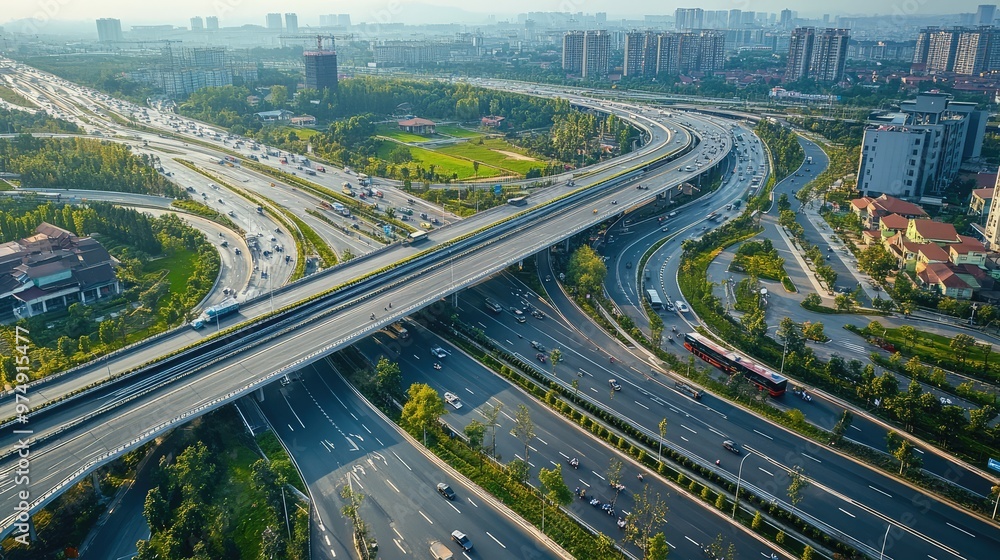 Urban Traffic Junctions. AI generated illustration. Urban Traffic Junctions. AI generated illustration.