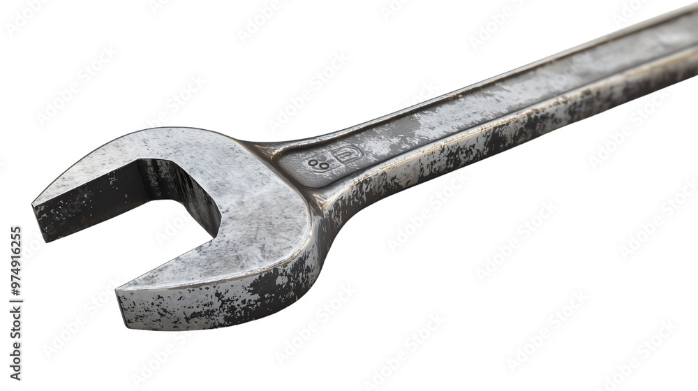 An isolated mechanical wrench on a transparent background, highlighting its role in automotive mechanics and the intricate workings of vehicles An isolated mechanical wrench on a transparent background, highlighting its role in automotive mechanics and the intricate workings of vehicles