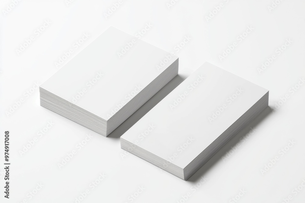 Business Card Mockup on Isolated Background created with Generative AI Business Card Mockup on Isolated Background created with Generative AI