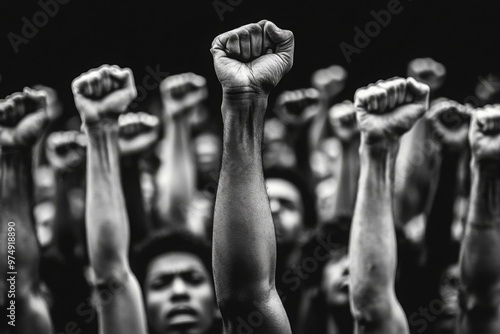 Black history month black people power illustration photo