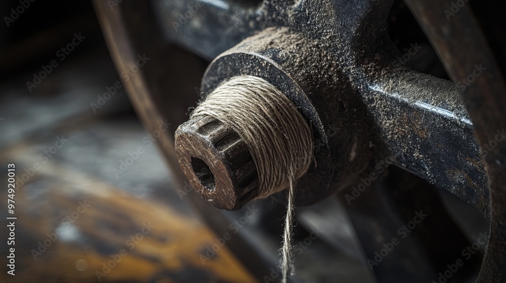 Hair and thread wrapped around the axle of a caster wheel, causing it to become stuck Hair and thread wrapped around the axle of a caster wheel, causing it to become stuck