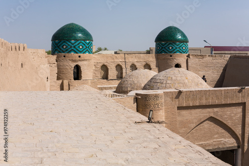 City walls of the ancient city of Khiva photo