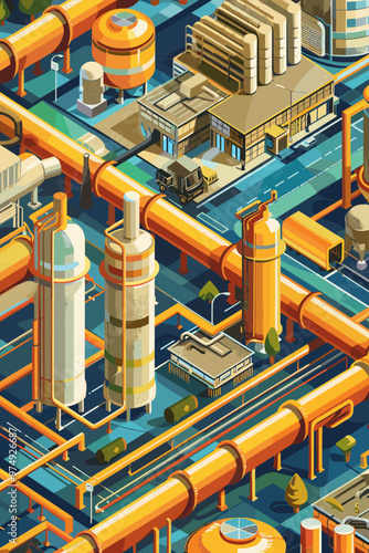 Sustainable hydrogen e-fuel production process diagram for green transportation and industry