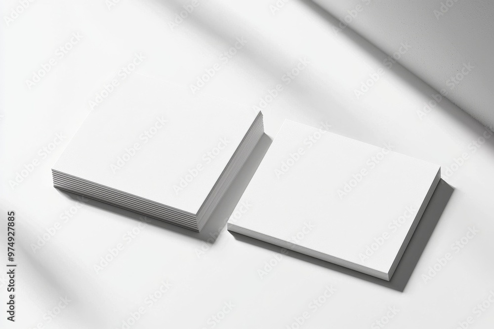 Business Card Mockup on Isolated Background created with Generative AI Business Card Mockup on Isolated Background created with Generative AI