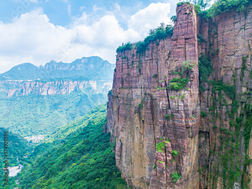 Guoliang Village Canyon, Wanxian Mountain Scenic Area, Taihang Mountains, Linzhou, Anyang City, Henan Province photo