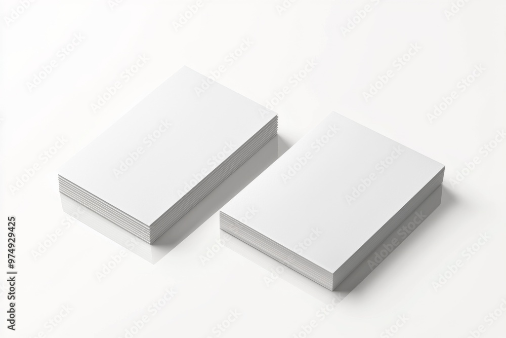 Business Card Mockup on Isolated Background created with Generative AI Business Card Mockup on Isolated Background created with Generative AI