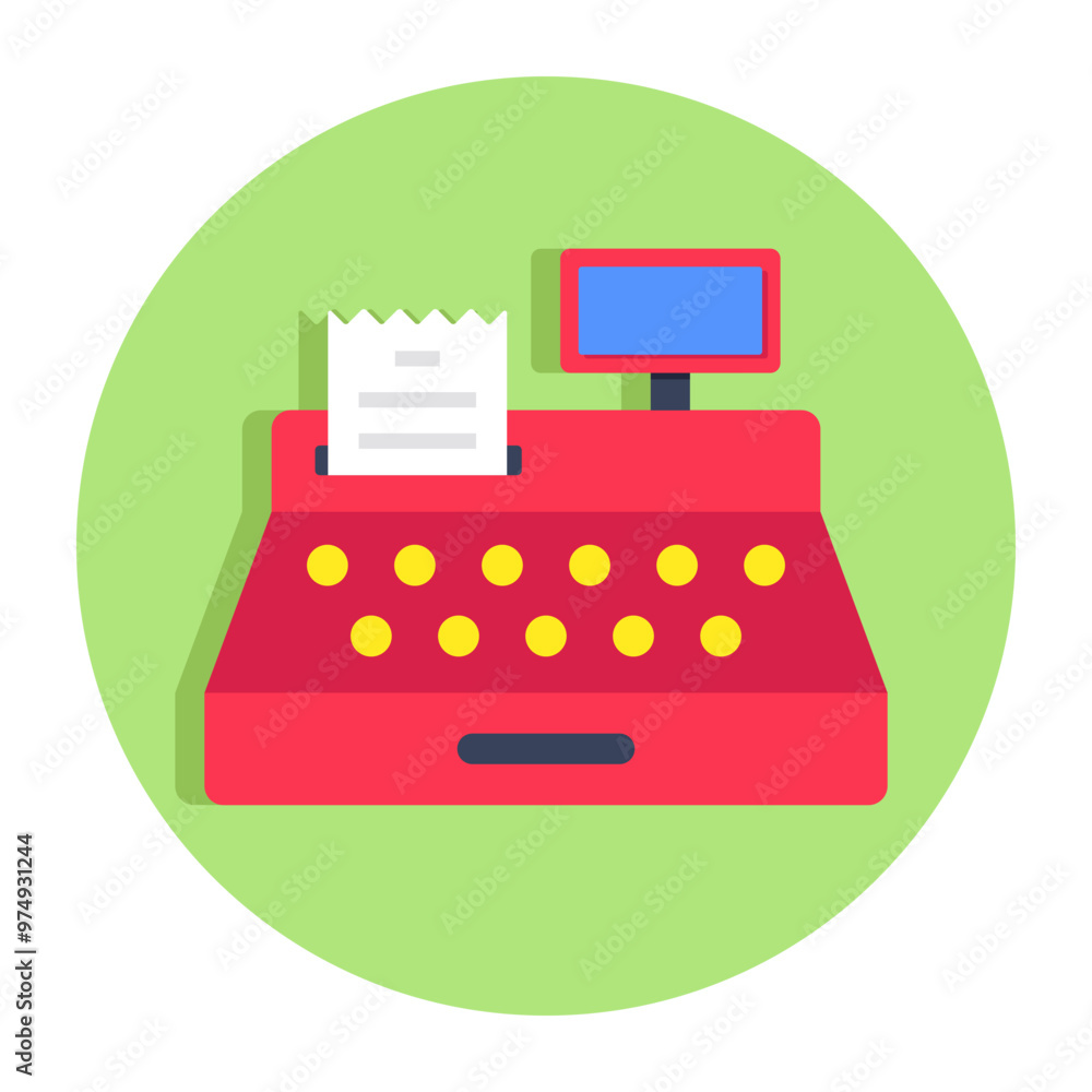 A premium download icon of cash register A premium download icon of cash register