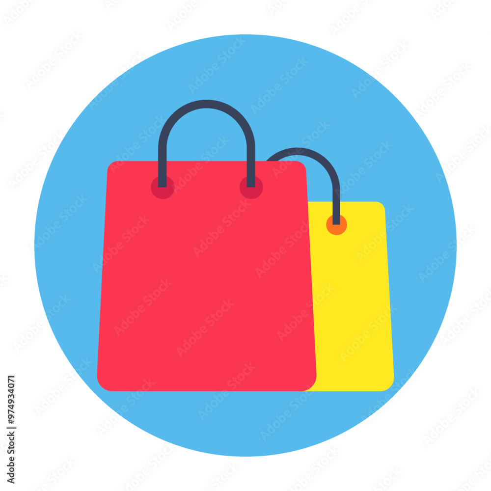 Trendy vector design of shopping bags Trendy vector design of shopping bags