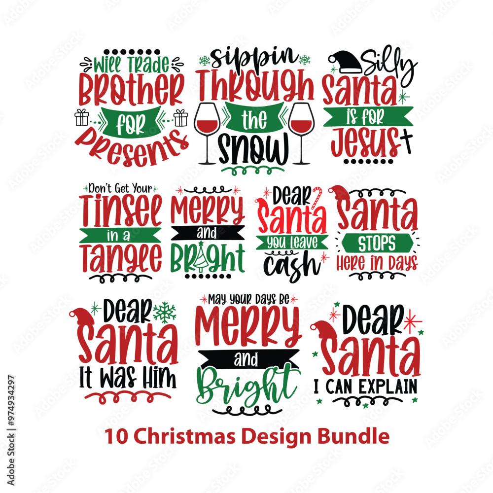 10 Christmas Design Bundle 10 Christmas Design Bundle