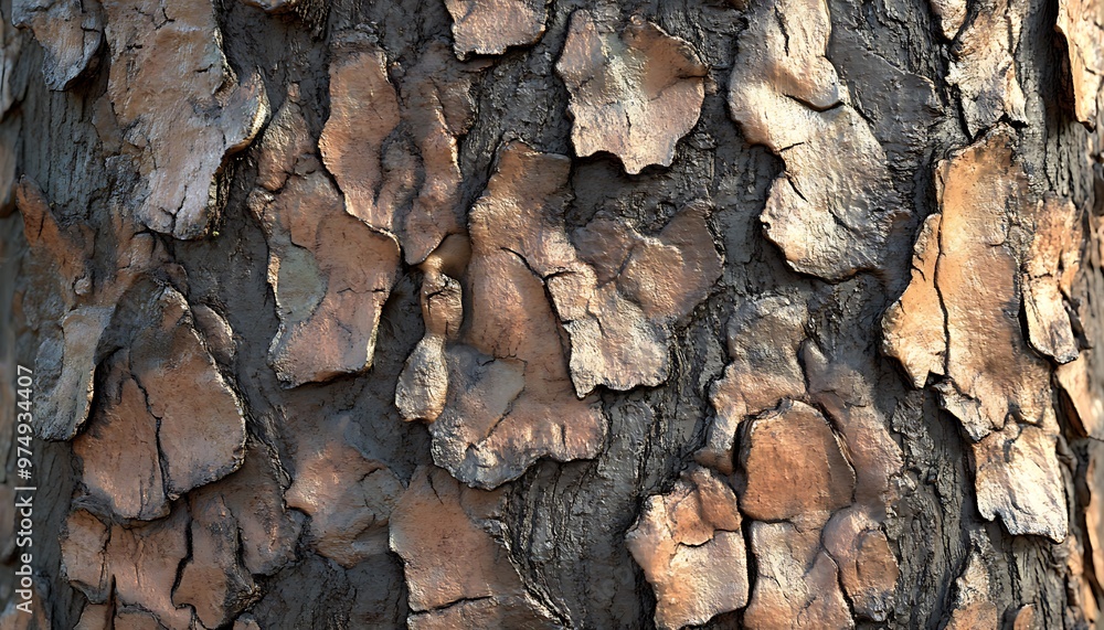 Close up texture of bark on tree trunk Close up texture of bark on tree trunk