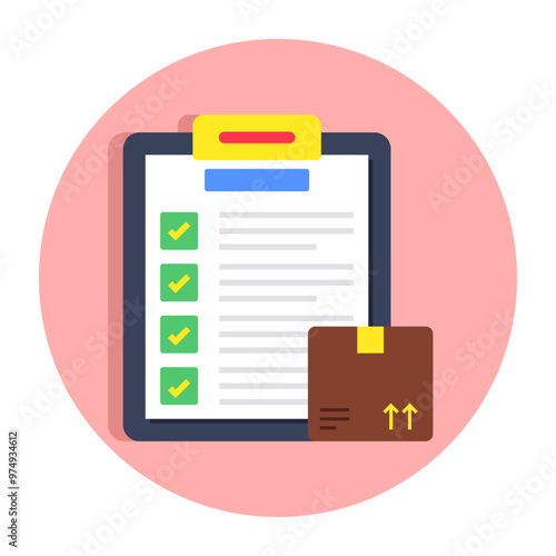 Perfect design icon of logistic list 