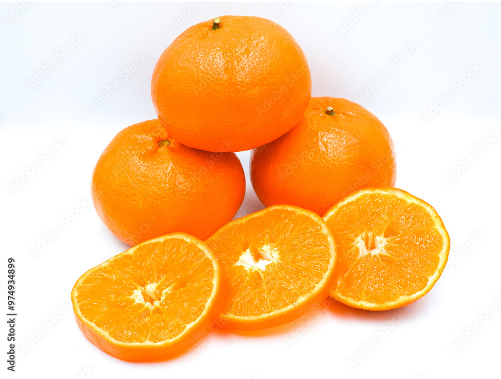 oranges isolated on white background oranges isolated on white background