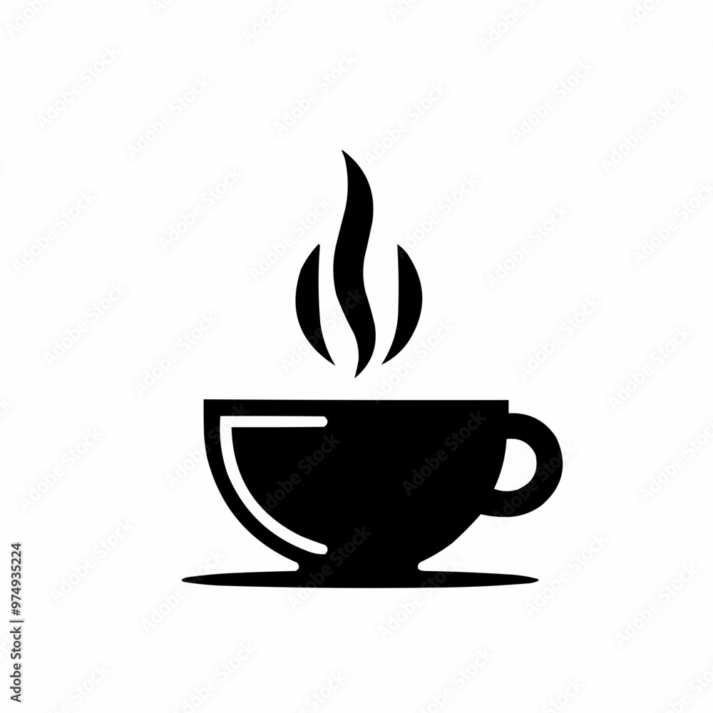 Minimalist Coffee Cup Silhouette Minimalist Coffee Cup Silhouette