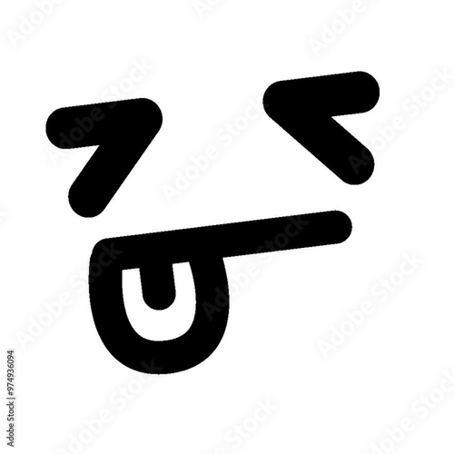 simple sleeping face icon