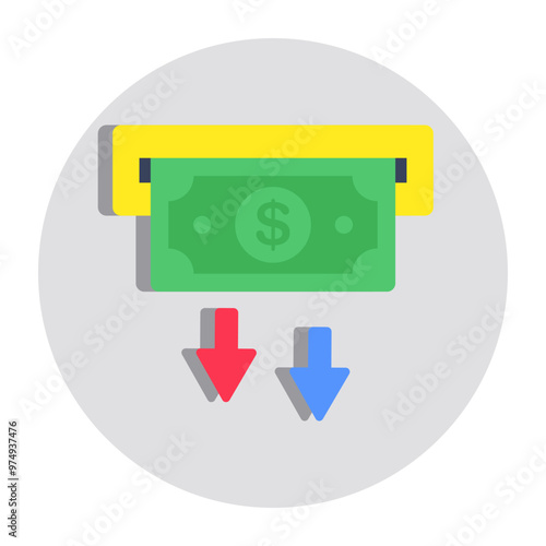 Perfect design icon of money withdrawal