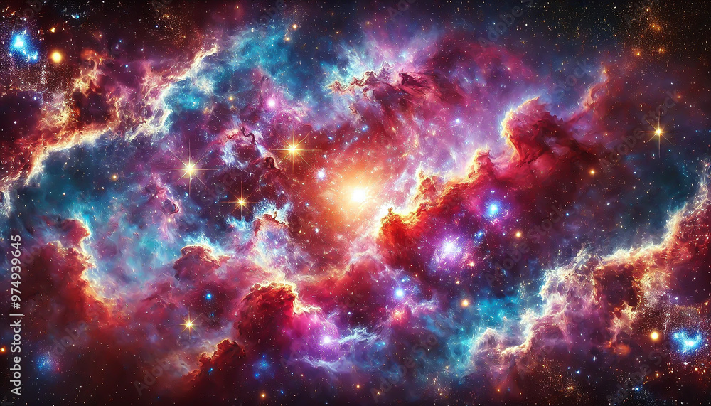 Naklejka premium dust universe