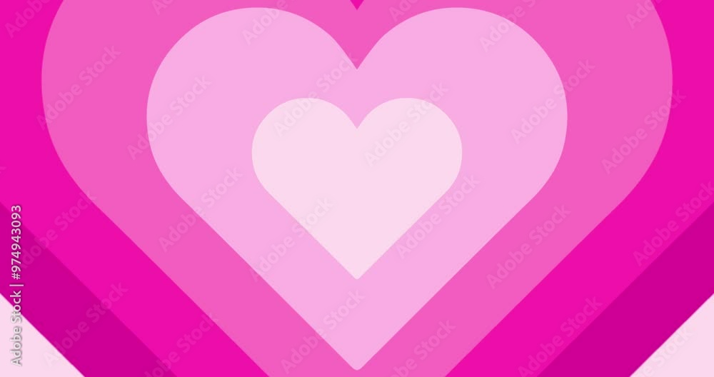 Moving hypnotic Heart in fast motion. Seamless Psychedelic hearts for Valentines day concept. Pink color. The 14th of February. Moving hypnotic Heart in fast motion. Seamless Psychedelic hearts for Valentines day concept. Pink color. The 14th of February.