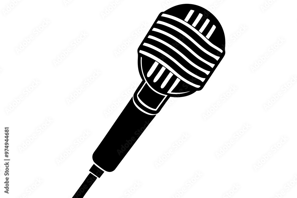 microphone on white background microphone on white background