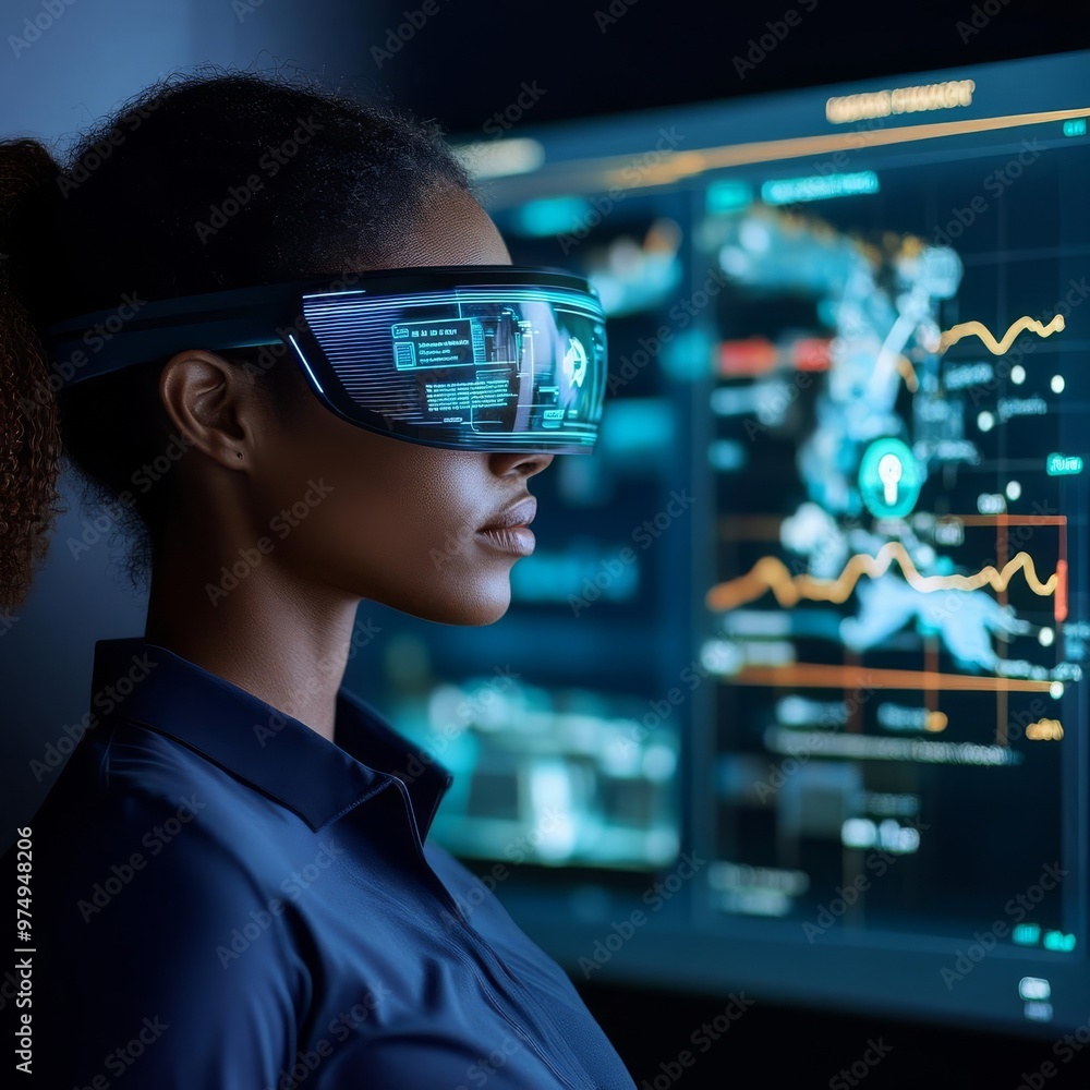 Holographic AI assistant assisting in disaster management simulations ...