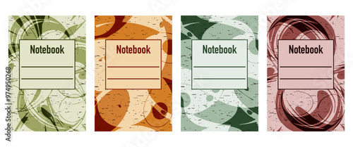 Pattern for notebooks, brochures, book covers, catalogues.