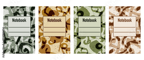 Pattern for notebooks, brochures, book covers, catalogues.