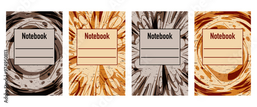 Pattern for notebooks, brochures, book covers, catalogues.
